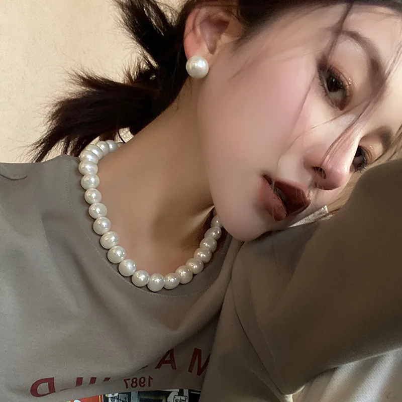 Серьги Draweye с жемчугом для женщин винтажные корейские модные элегантные милые