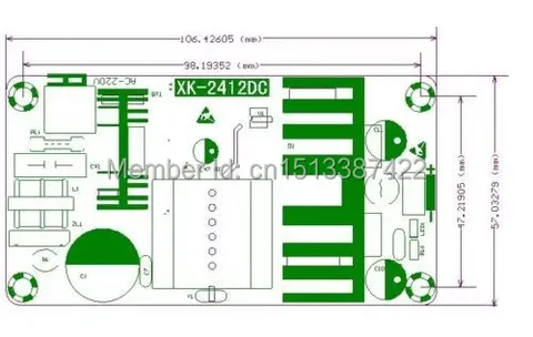 AC конвертер 110 В 220 В до 24 В Макс 6A 100 Вт регулируемый трансформатор источник питания