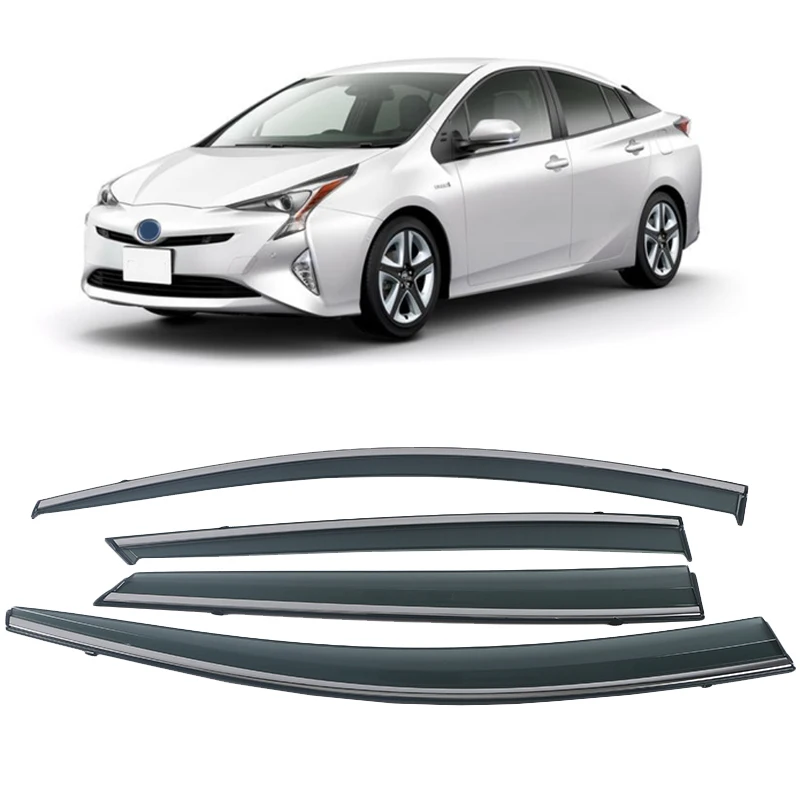 

Window Visor Guard for Toyota Prius XW50 2016-2022 Vent Cover Trim Awnings Shelters Protection Sun Rain Deflector Accessories