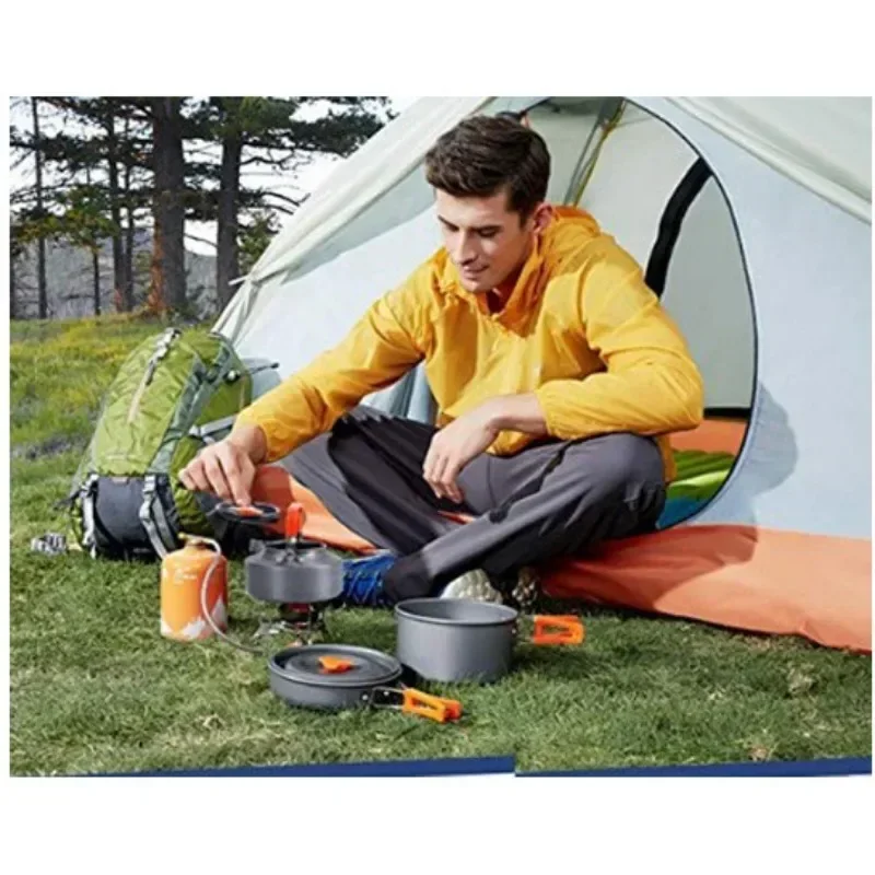 Посуда для кемпинга портативная кастрюля набор чашек складной приготовления