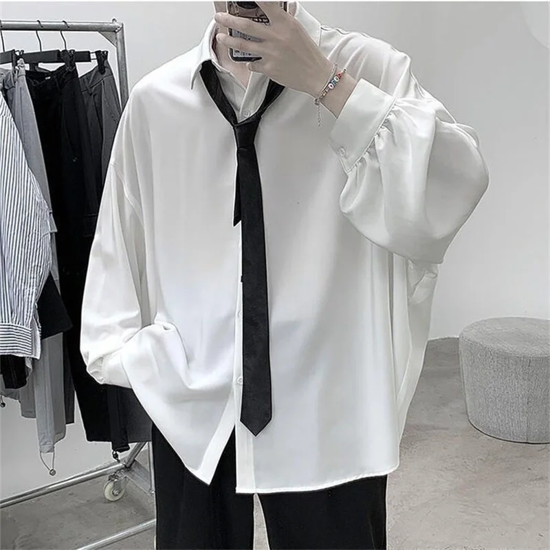 Summer New Men's Long-sleeved Shirt Trend Casual Comfortable loose Breathable Men's Shirt Simple Trend High-quality Breathable