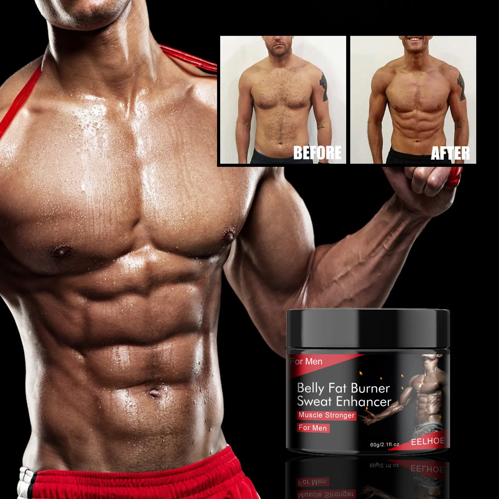Abdominal Cream Men's and Women's Shaping Slimming Cream Exercise Strengthening Muscle Shaping Exercise Sweating Massage Cream