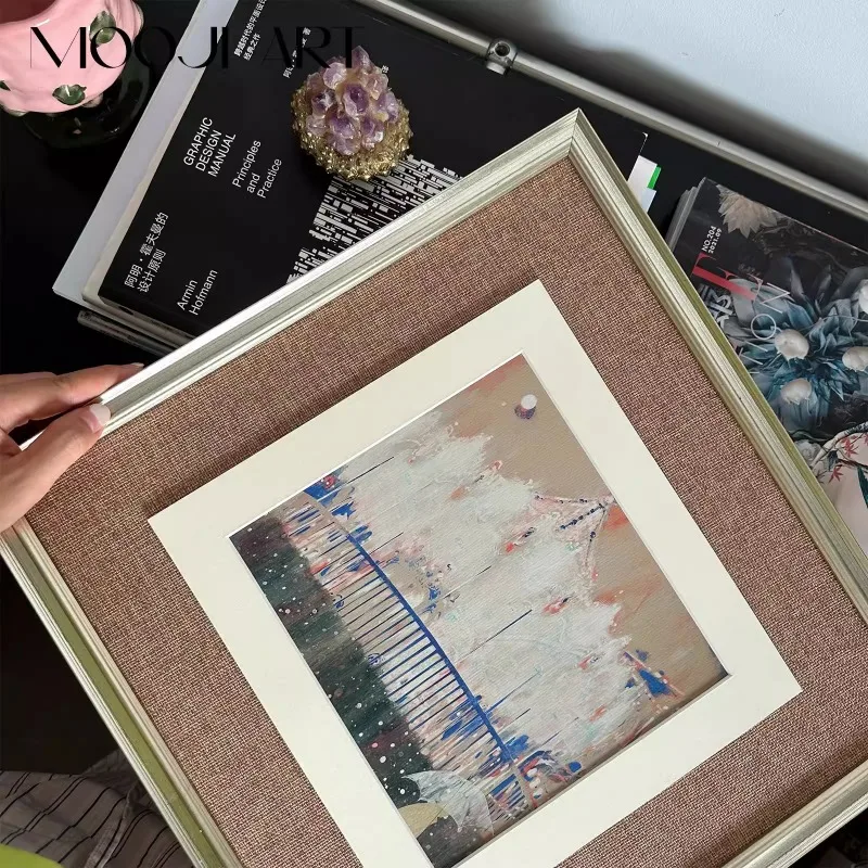 Muji современное средневековое нишевое искусство декоративная живопись спальня