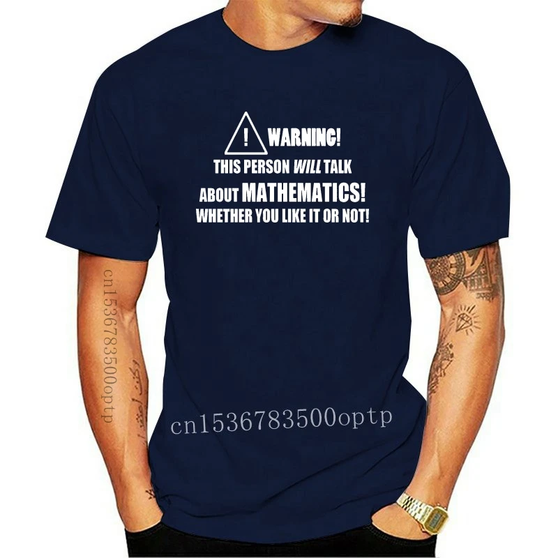 

Man Clothing Mathematics Mens T-Shirt - Funny Hobby Statement Gift Teacher Science Math Maths
