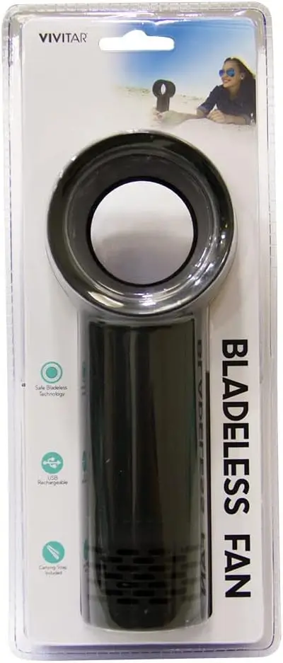 

USB portátil sem pás, 3 velocidades e bateria interna