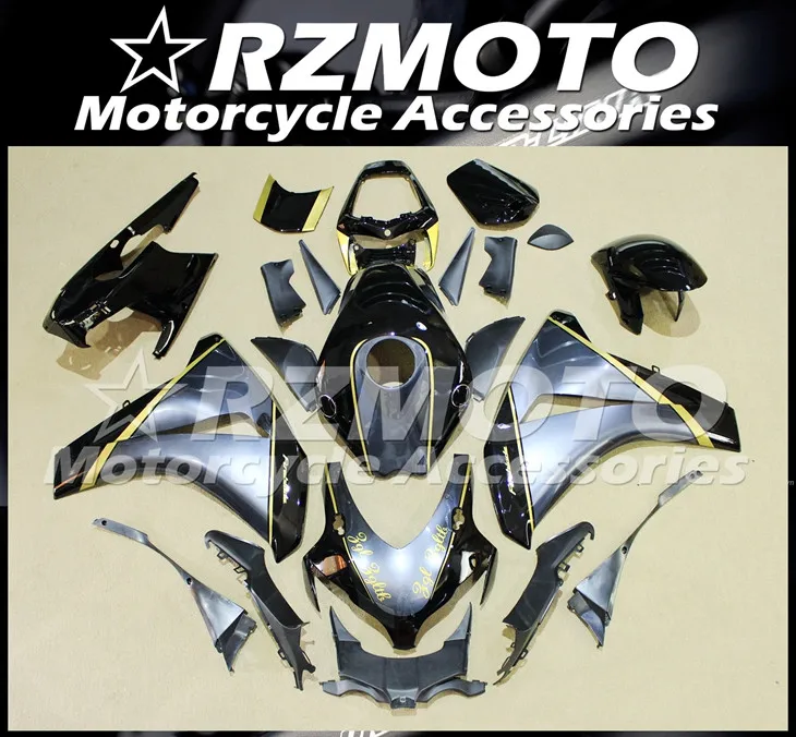

4 бесплатных подарка, новинка, обтекатель, комплект для HONDA CBR1000RR 2008 2009 2010 08 09 10 11, комплект кузова черного и серого цвета