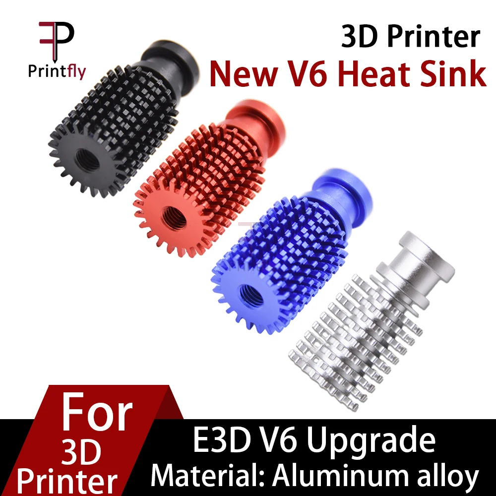 

Printfly 3D Printer 2 PCS New V6 Heat Sink Remote 1.75mm 3.0mm Filament Bowden For V6 J-head Extruder Radiator