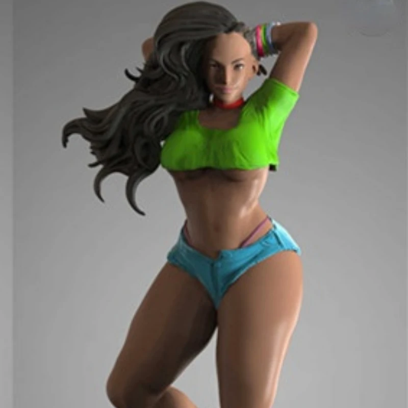 

1:24 Scale 75mm Sexy Female Fighting Master Diy Scene Resin Figure Assemble Model Kit Unassembled Unpainted StatuettesToys