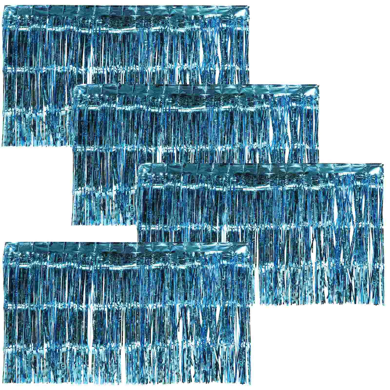 

4 Pcs Party Supply Decoration Tassel Hangings Curtain Table Skirt Curtains Carnival