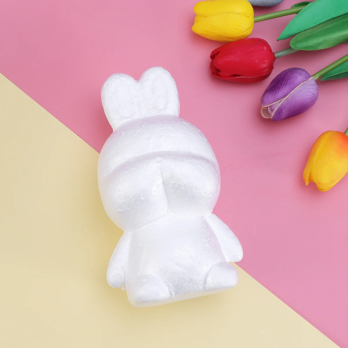 

White Modeling Rabbit Shaped Polystyrene DIY Craft Modeling (White)