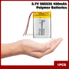 Литий-полимерная батарея 052535 502535 MP4 MP5 DIY подарки игрушки 450mAh для Bluetooth гарнитуры GPS Мини Цифровая камера