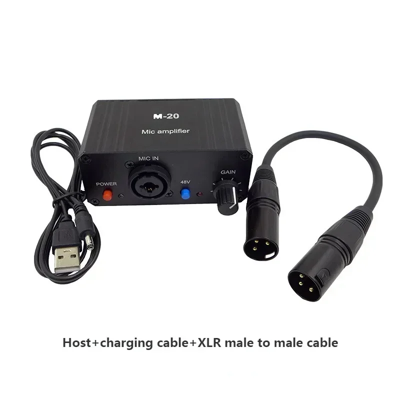 1 комплект динамический микрофон конденсаторный микрофонный усилитель M-20 аудио