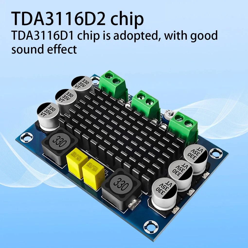 

Mono Power Amplifier Board Noise Reduction Single Channel Speaker Soundbox Volume Adjustable Audio Amp Module TPA3116 Chip
