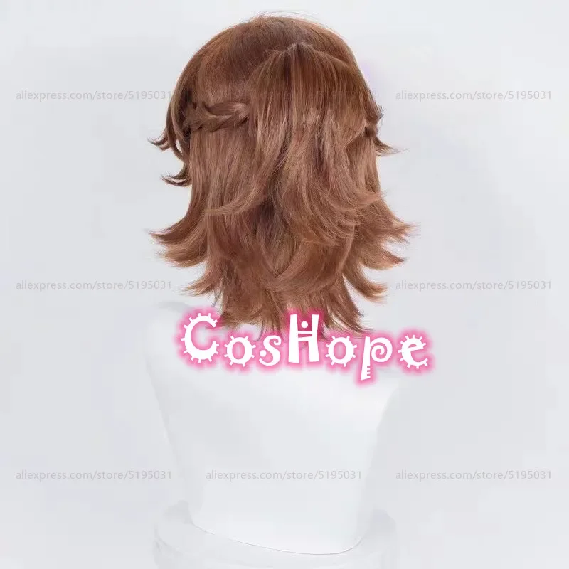 Мадара Микизима Косплей Парик 37 см Коричневый Красный Аниме Термостойкий