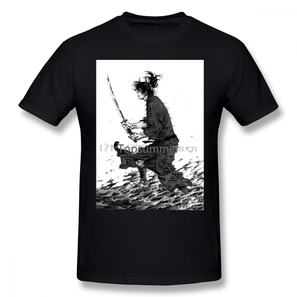 

Vagabond T Shirt Vagabond Samurai Poster T-Shirt Oversized Man Tee Shirt Short-Sleeve Summer Printed 100 Percent Cotton Tshirt