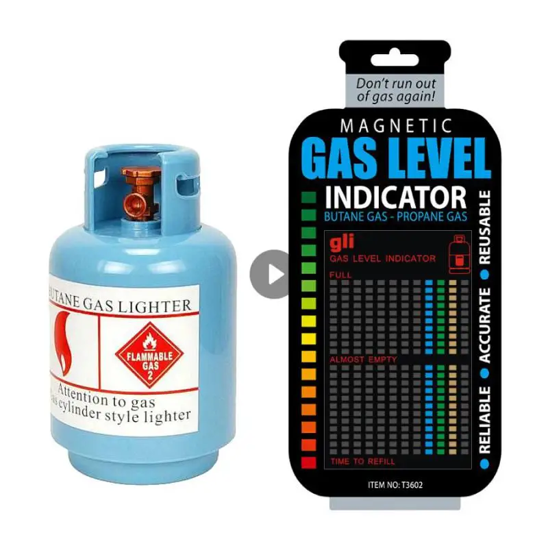 

Magnetic Gas Cylinder Tool Gas Tank Level Indicator Propane Butane LPG Fuel Gauge Caravan Bottle Temperature Measuring Stick