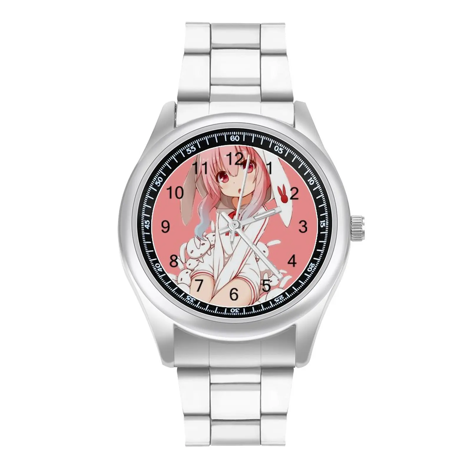 

Anime Rabbit Girl, Loli Chan! Quartz Watch Kawaii Cute Manga Aesthetic Buy Modern Wrist Watch Steel Female Home Photo Wristwatch