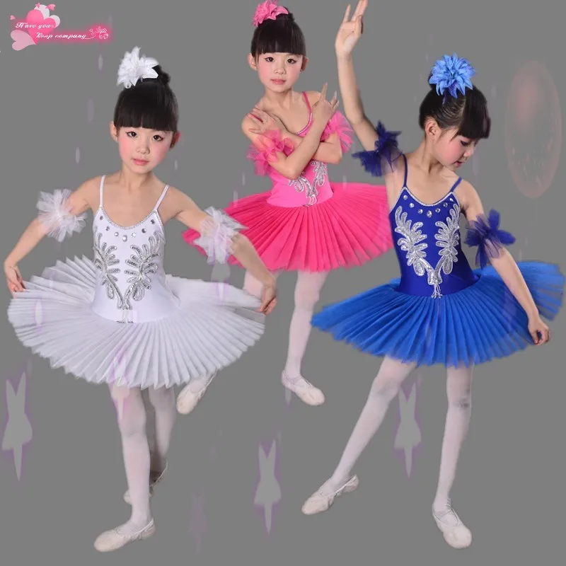 

Modern Dance Sequin Gauze Skirt Children's Performance Clothes Girls' Fluffy Skirt Dance Clothes Stage Wear Ballet Practice