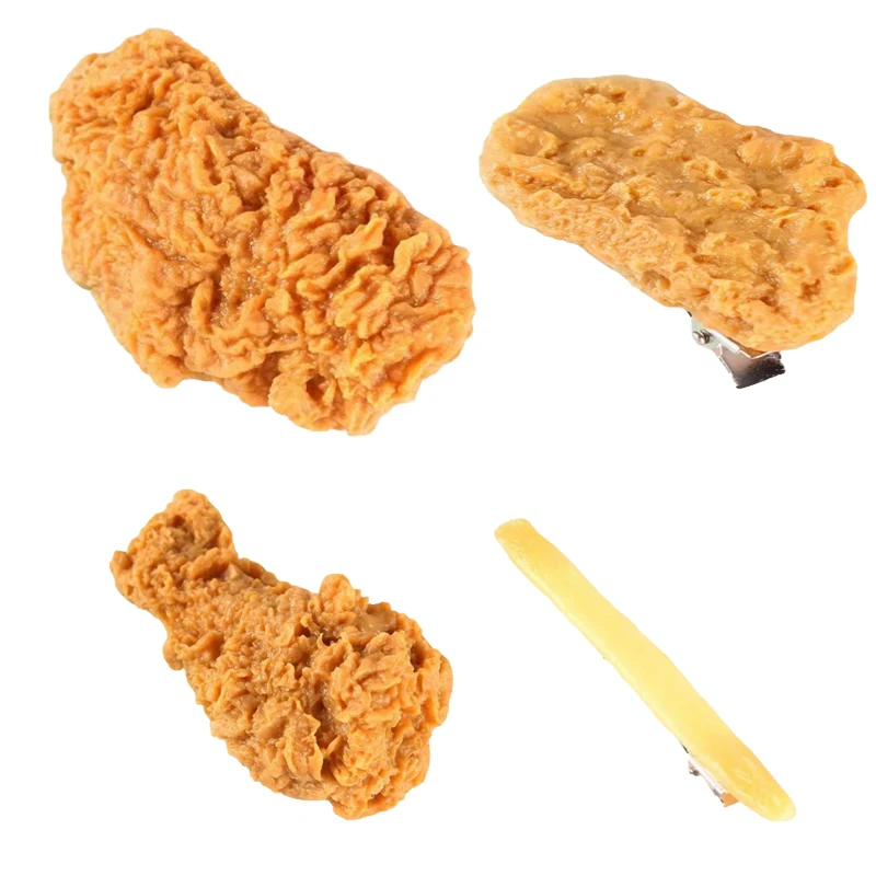 

Заколка для волос с имитацией куриных крыльев и палочек