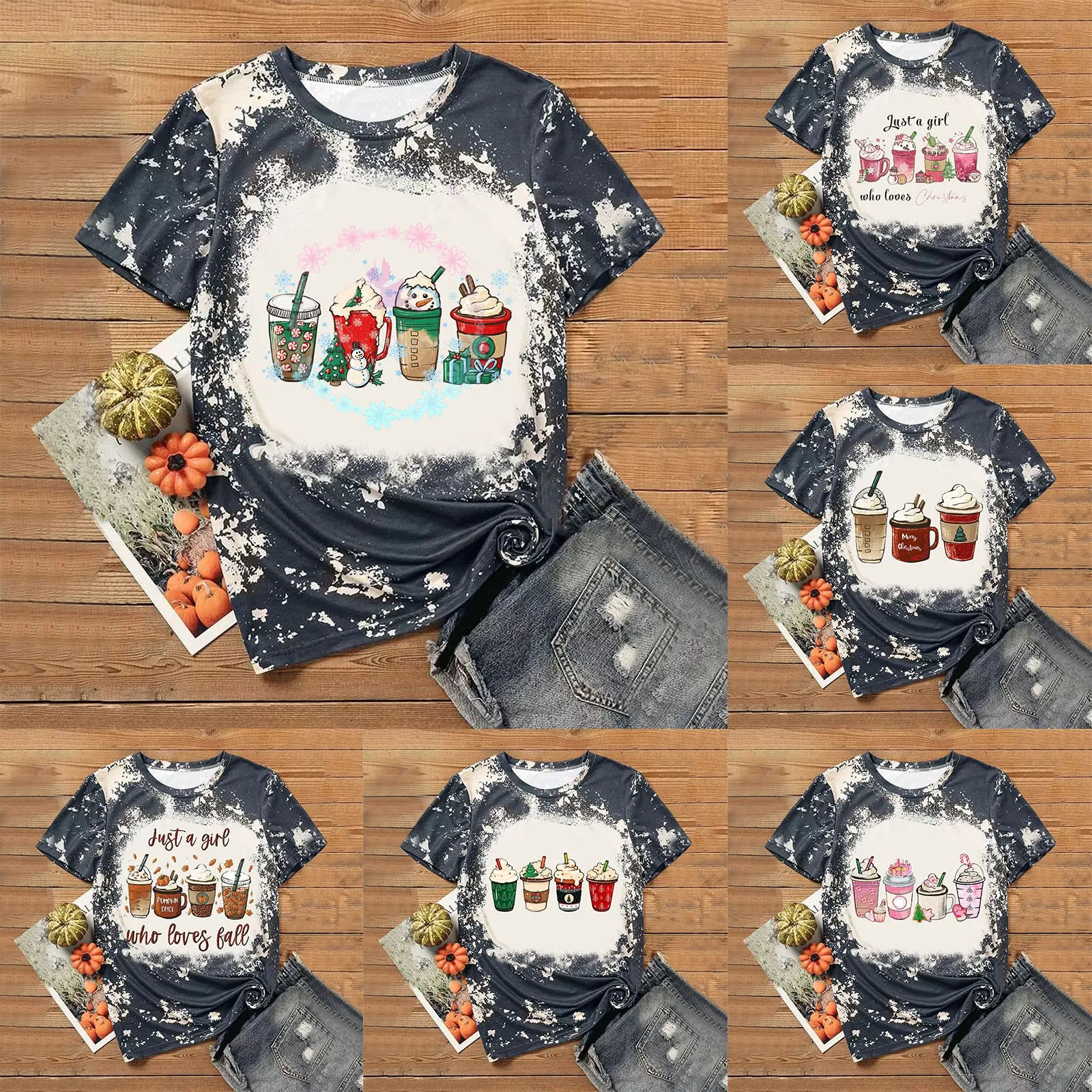 

Женская футболка с графическим принтом, футболка с коротким рукавом с графическим принтом, свободная модная футболка, Топ с длинным рукавом...