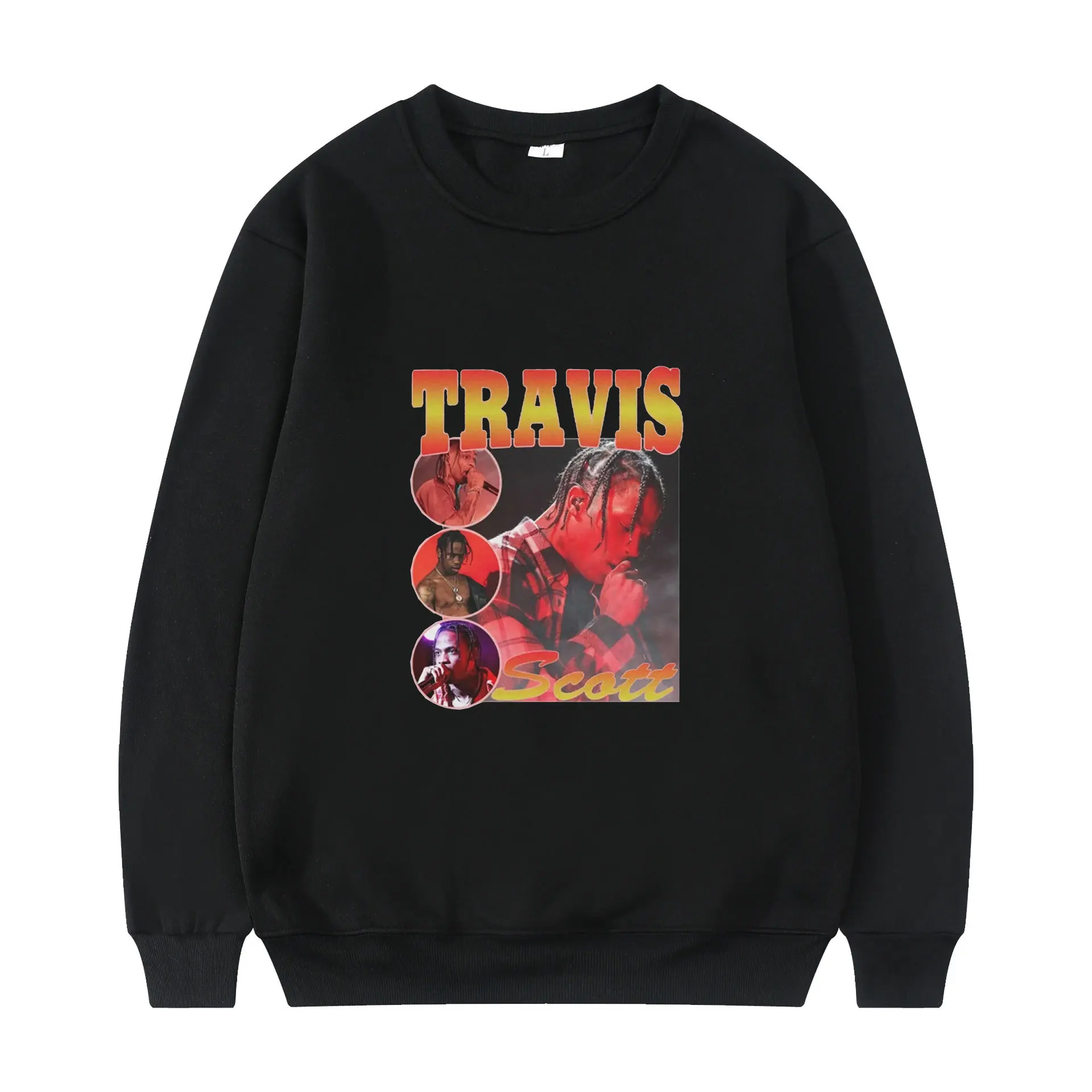 

Travis Scott Cactus Jack Swag High Street Personality Print Winter Long Sleeves Thick Loose Casual Man Sweatshirt Hip Hop Trend