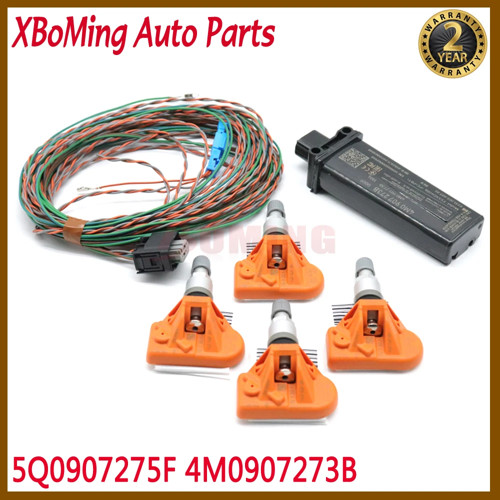 Система контроля давления в шинах TPMS, подходит для Audi A3 A4 B9 Q2L Q3L A5 A6 A7 A8 Q7 Q8 Q5L 2018-,5Q0907275F 4M0907273B