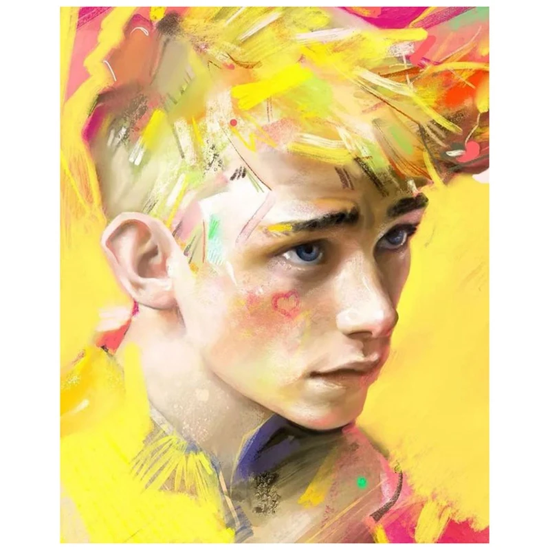 

DIY Diamond Painting Diamond Embroidery Round Resin Diamond Cross Stitch Home Wall Decor 30X40cm People