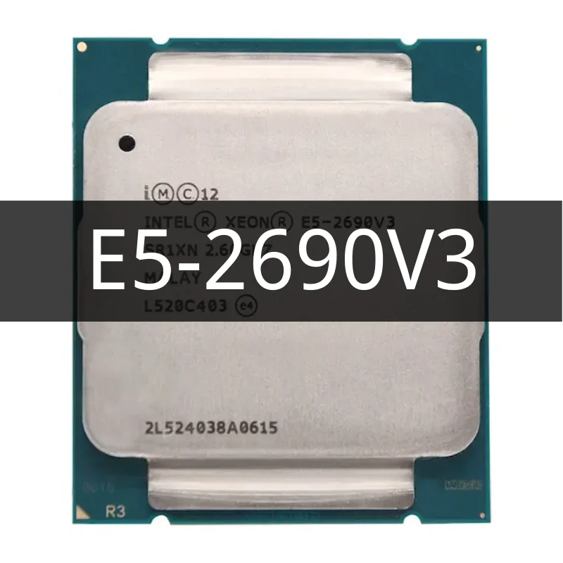 

Процессор E5 2690 V3 SR1XN, 2,6 ГГц, 12 ядер, 30 Мб, разъем LGA 2011-3 ЦП Xeon