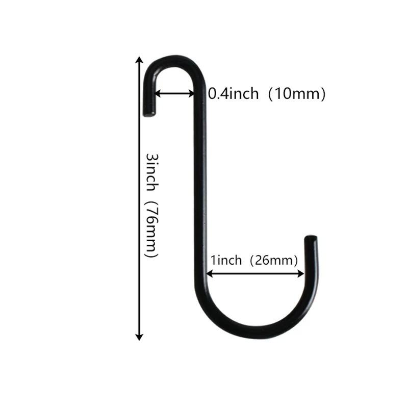 

Металлические S-образные крючки для кухни 5 шт.