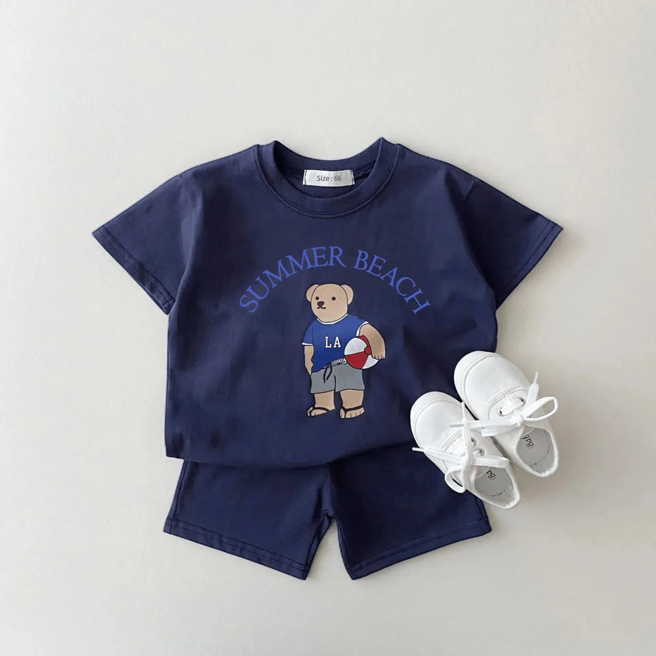 Корейский комплект одежды для маленьких мальчиков 2023 летняя одежда малышей