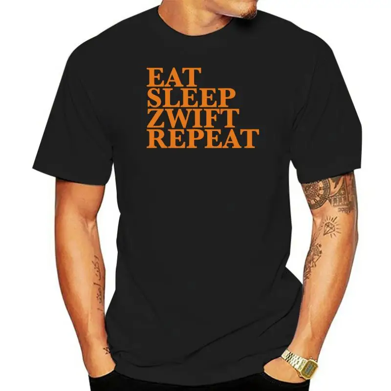 

Eat Sleep Zwift Repeat Cycling Strava Unisex T-Shirt All Sizes