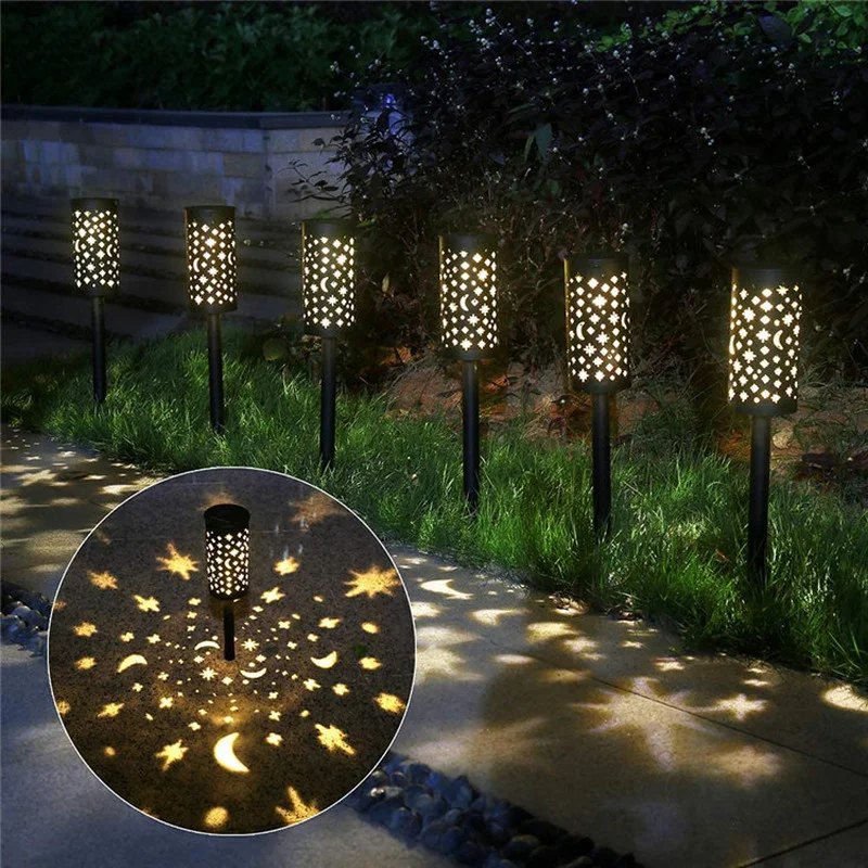 

Solar Led Light Outdoor Moon Star Hollow Out Solar Lights Waterproof Solar Lighting for Garden Sunlight Yard Lawn Solar Lighting
