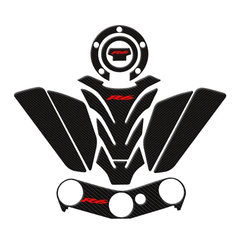 Фото Для YZF R6 YZFR6 2006-2017 2016 2015 2014 2013 2012 2011 3D наклейка из эпоксидной смолы наклейка на бак мотоцикла защитные наклейки подходят №1