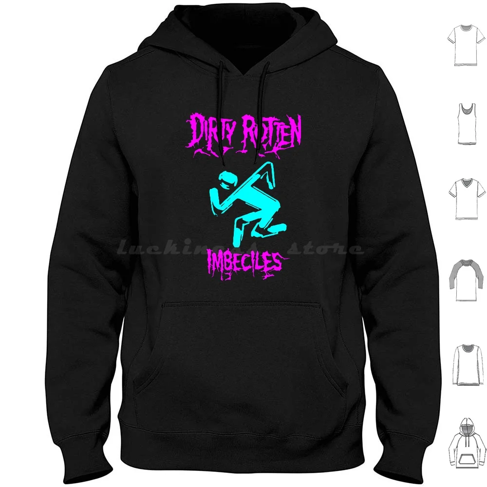 

Dirty Rotten Imbeciles Hoodies Long Sleeve Dirty Rotten Imbeciles D R I Band D R I Dri Dirty Rotten Kurt Brecht Spike