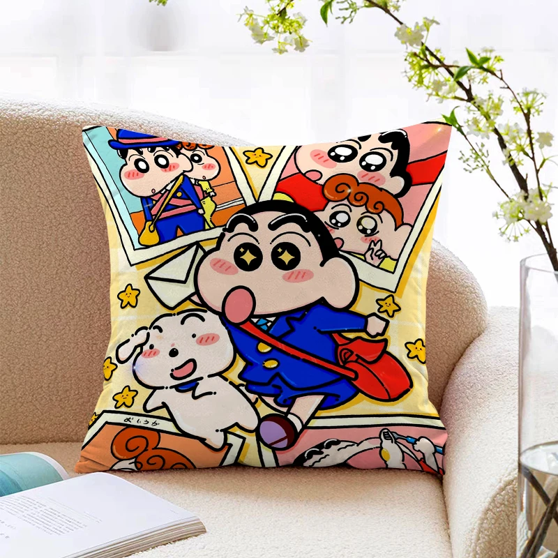 

Decorative Pillows for Bed Crayon Shin Chans Fall Pillow Cover 40x40 Cushions Home Decor Pilow Cases Pillowcase Cushion Covers