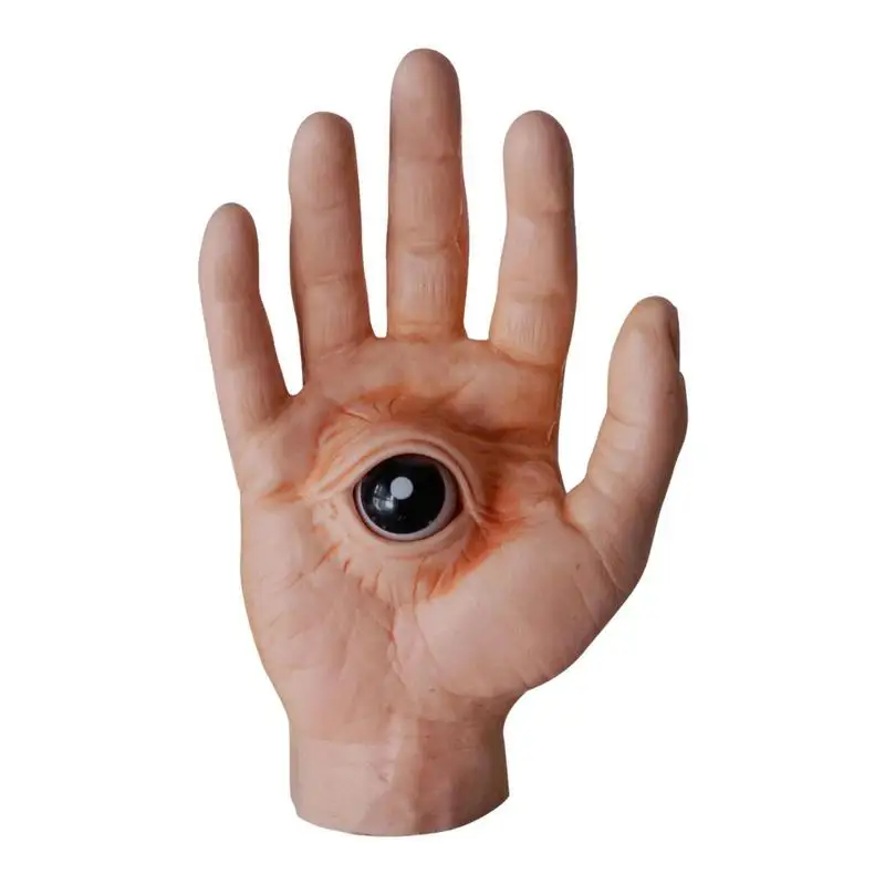 

Halloween Severed Fake Hands Halloween Blood Props Devil's Eye Horror Ornament Reusable Halloween Props Body Prank Party Prop