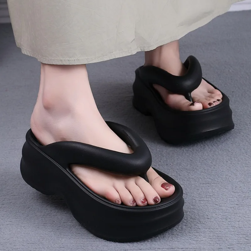 Шлепанцы женские летние из ЭВА удобные нескользящие мягкая подошва толстая