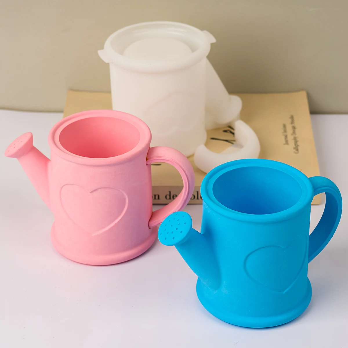 Силиконовая форма для свечей в форме сердца