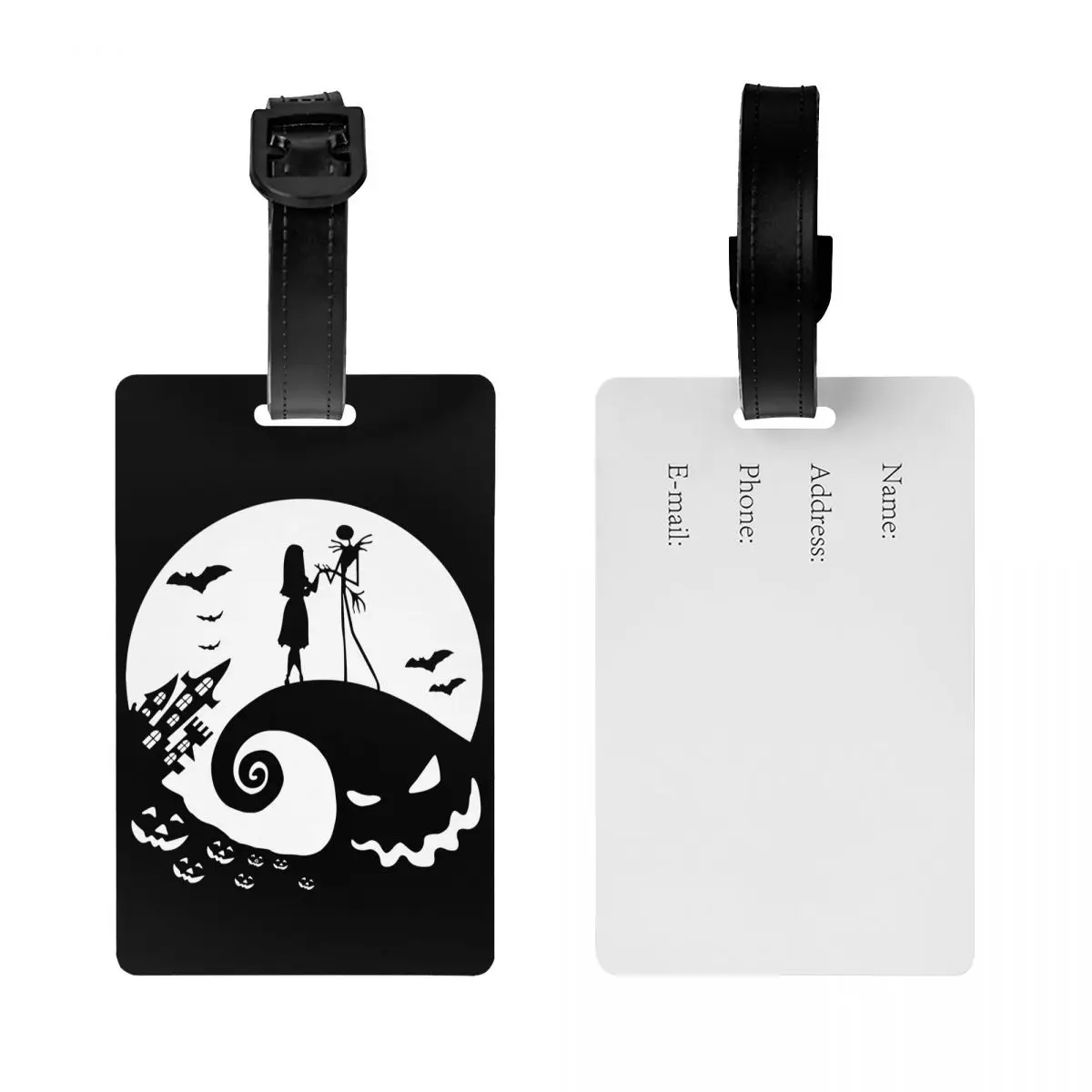 Кошмар перед Рождеством багажные бирки для чемоданов Хэллоуин фильм Джек Skullington