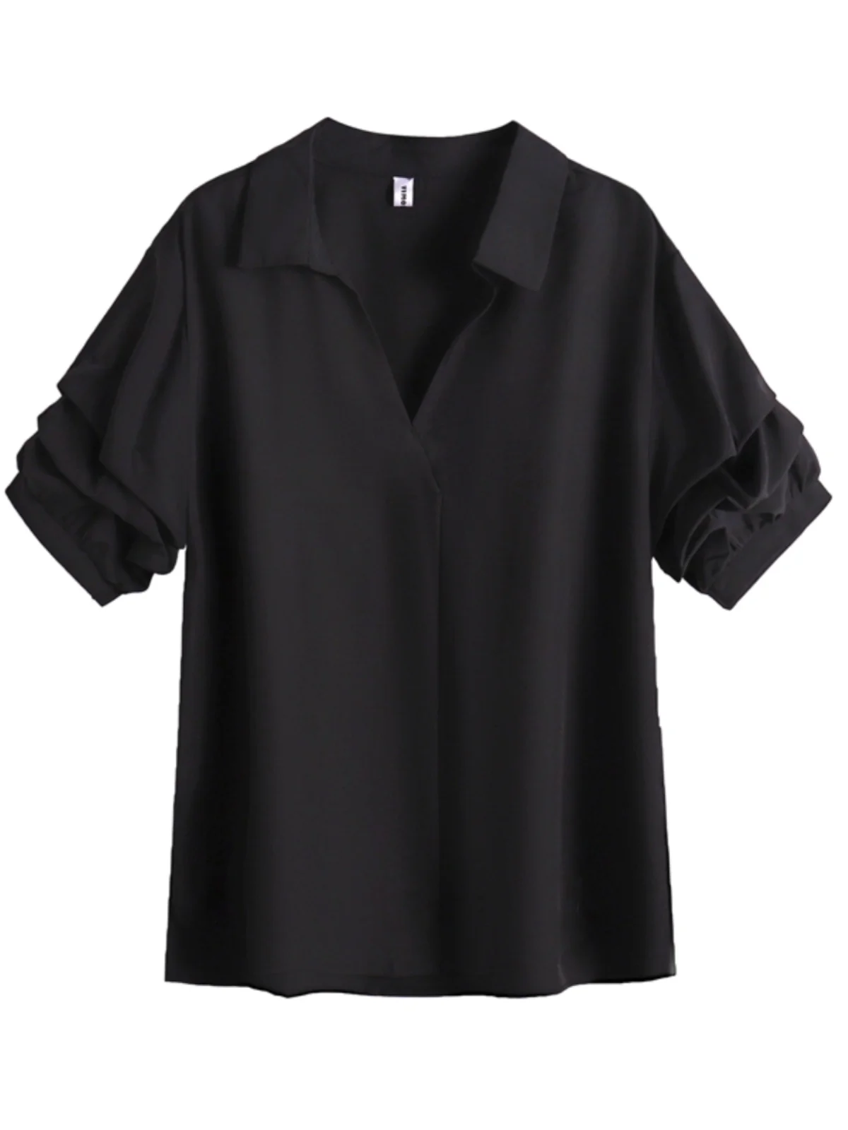 Женская одежда больших размеров шифоновая рубашка для похудения с французским