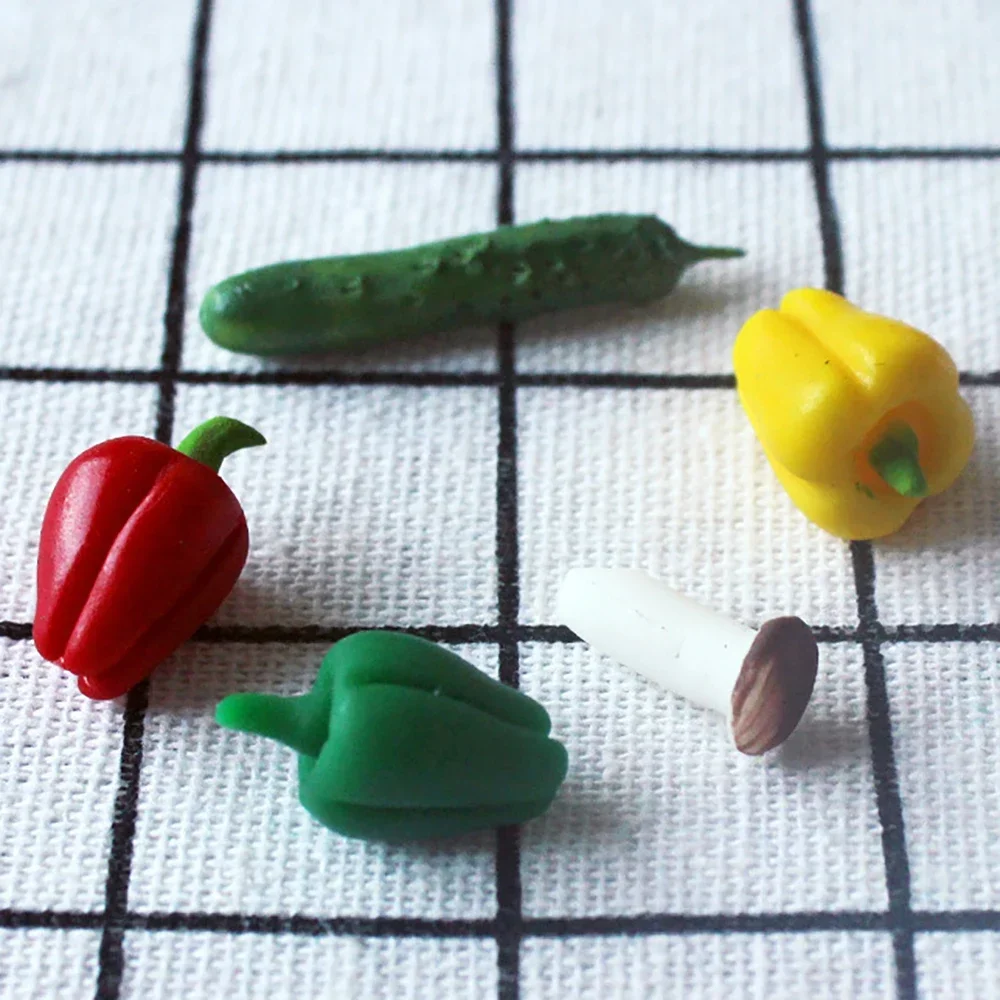 5 шт. 1/12 кукольный домик миниатюрные овощи перец моделирование кухонная модель