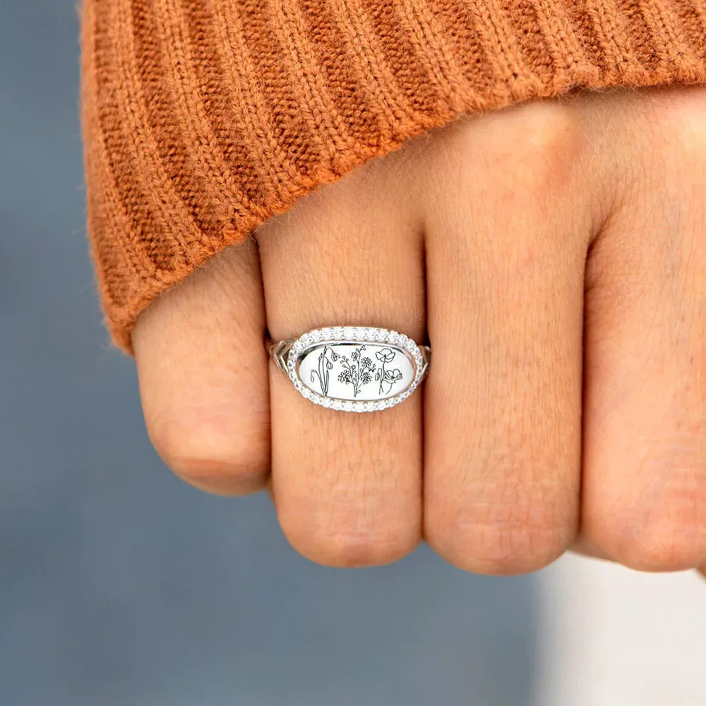 

Женское и мужское кольцо из серебра 925 пробы