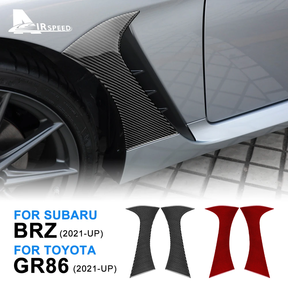 

2 шт., наклейки из углеродного волокна для Subaru BRZ, Toyota GR86 2021 2022 LHD RHD