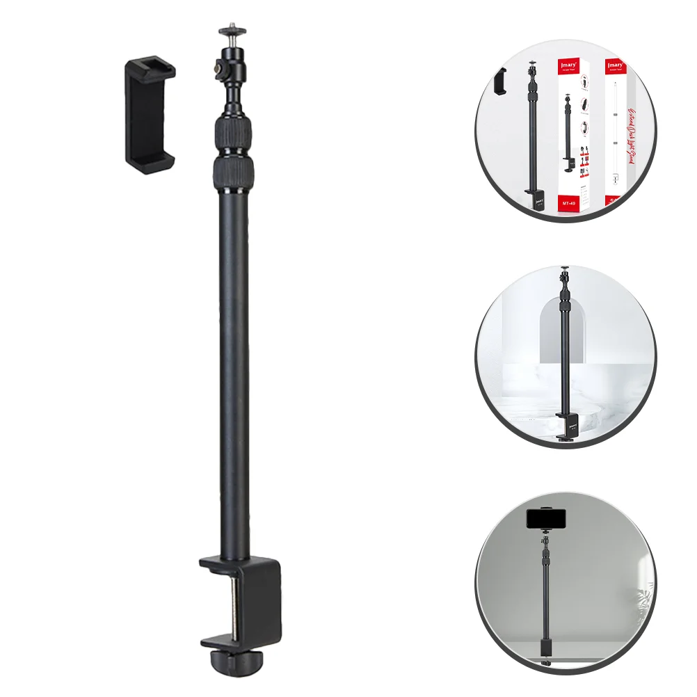 

Stand Mount Desk Camera Lighttabletop Ring Clamp Webcam Dslr Adjustable Desktop Table Bracket Withhead