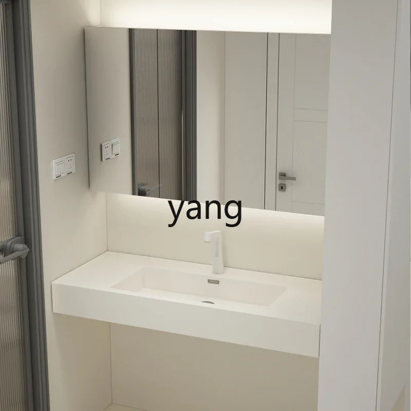 LH микрокристаллический камень ощущение кожи встроенный одинарный умывальник