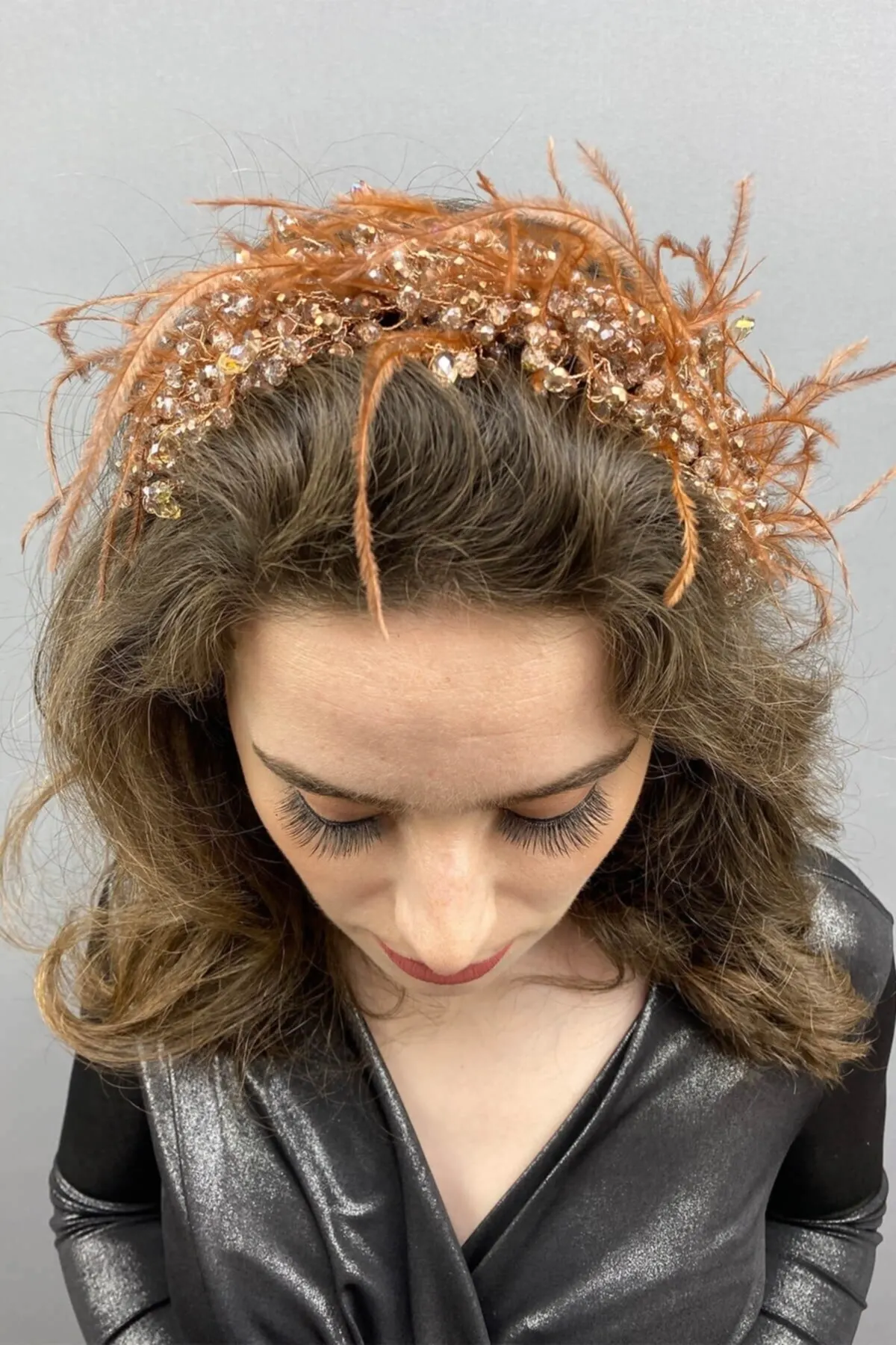 

Bridal Accessories Brown Hair And Turban Accessory Wedding Handmade For Bride And Bridesmaids