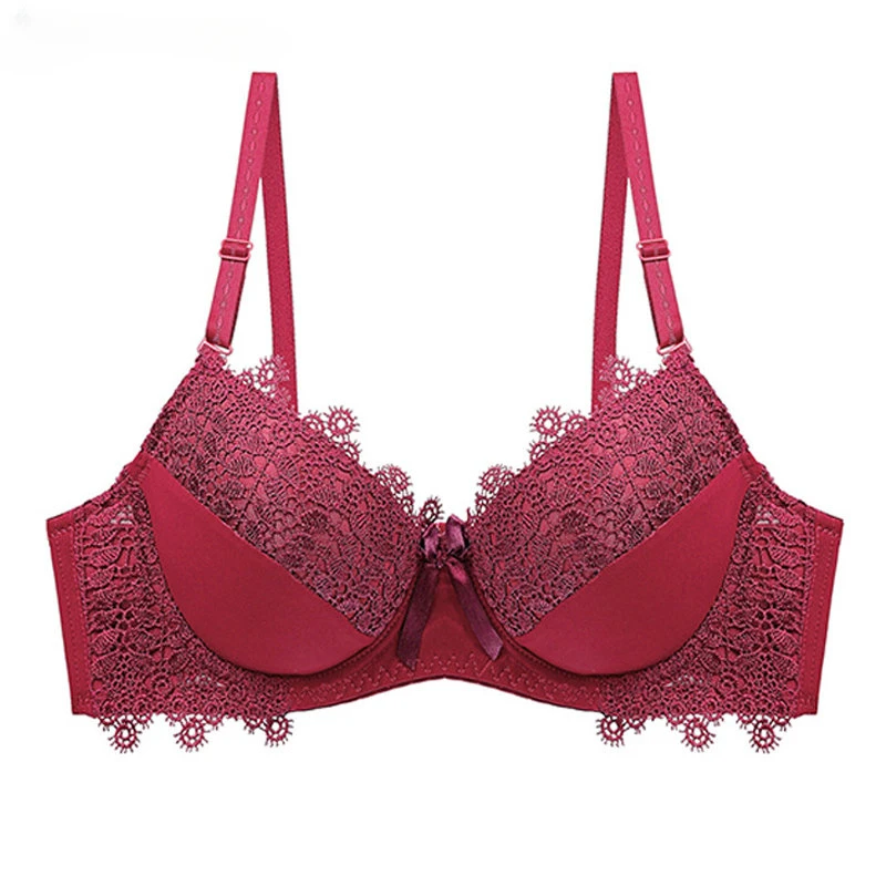 

Women Bra Sexy Lace Bras for Women Push Up Solid BC Cup Lingerie Underwear for Women Black Red Beige Brasieres Para Mujer