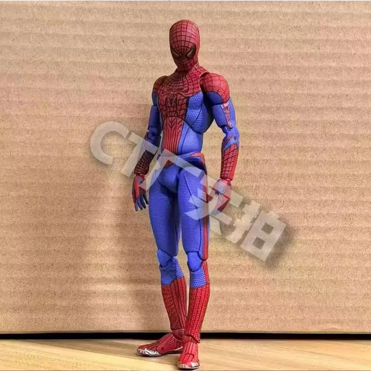 Фото Новый CT Toys Spiderman Mafex 001 Питер Паркер Эндрю Гарфилд Фигурка Удивительный Человек-Паук Shf Фигурка Человека-Паука Фигурка Аниме Игрушка №4