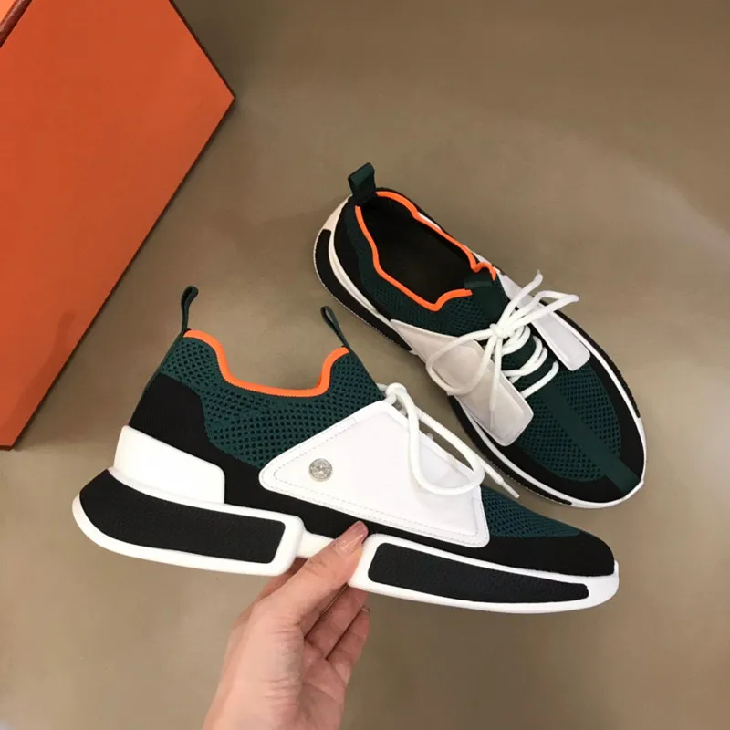 

2023New Shoes For Men Sneakers Flats Genuine Leather Flat Platform Sneakers Spring Autumn Casual Luxury Designer Flats Shoes