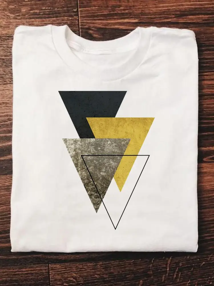 

Print T Clothes Ladies Fashion Women's Clothing Short Sleeve Watercolor Abstract Cute 90s Female Graphic Tee Summer T-shirts